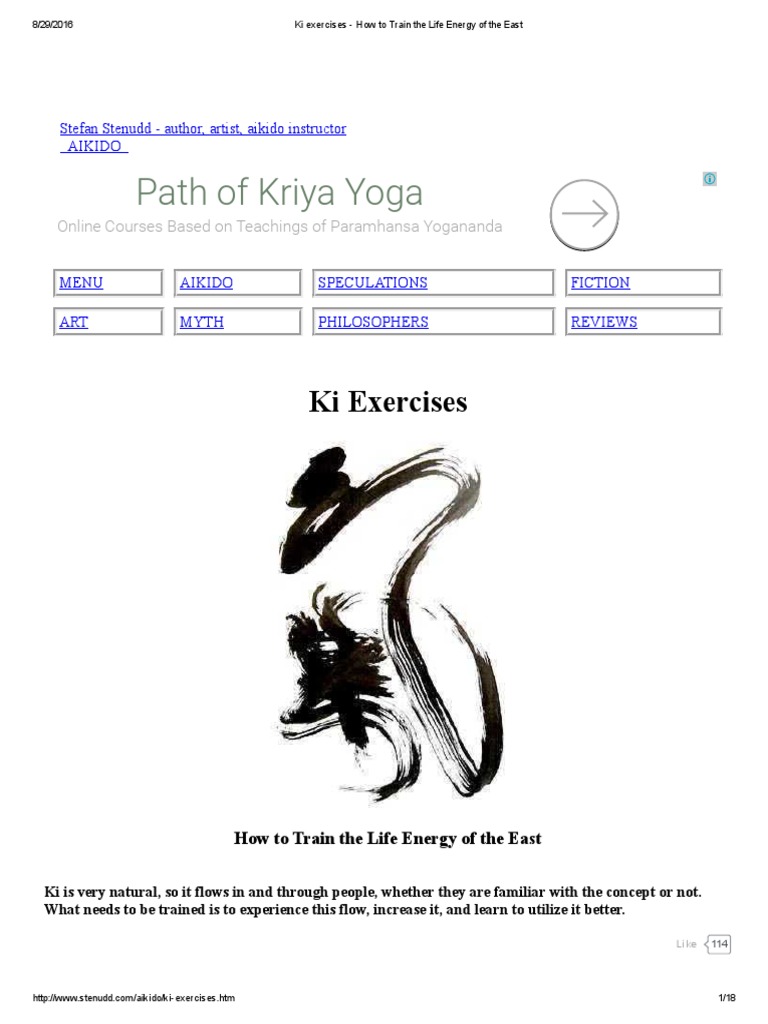 Ki Energy Training Exercises Guide | PDF | Exhalation | Breathing