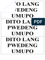 Dito Lang Pwedeng Umupo Dito Lang Pwedeng Umupo Dito Lang Pwedeng Umupo