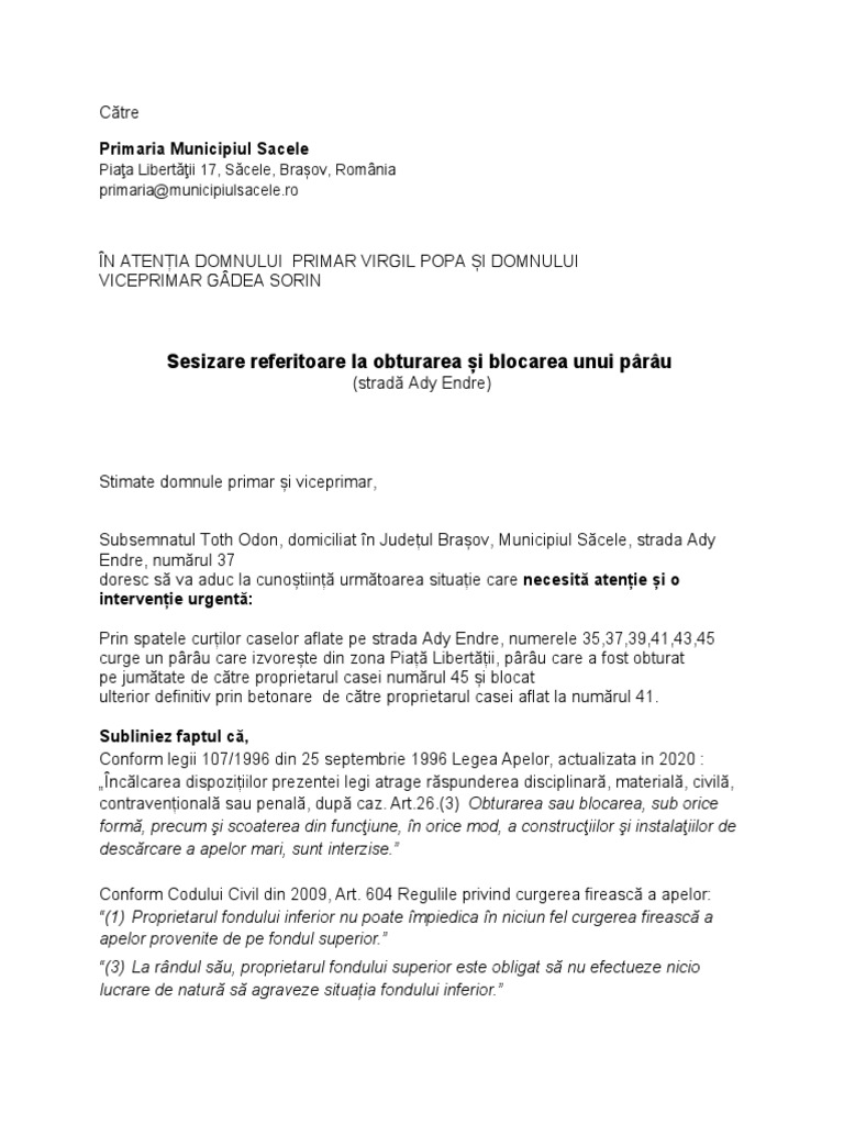 Sesizare | PDF