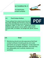 2-1. Key Sanitation Condition No. 2: Condition and Cleanliness of Food Contact Surfaces