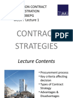 Week 7 Lecture 1 - Contract Strategies