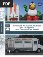 Download Houston We Have a Problem Space City Regulations Prevent Entrepreneurs From Taking Off by Institute for Justice SN48115137 doc pdf