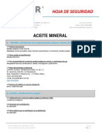 MSDS Aceite Mineral PDF