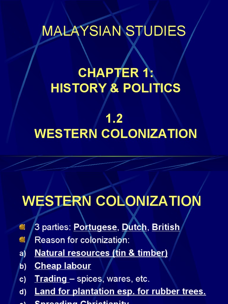 History of Western Colonization in Malaysia | PDF | Malaysia | Strait ...