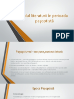 Rolul Literaturii În Perioada Pașoptistă