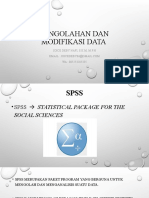 Pengolahan Dan Modifikasi Data