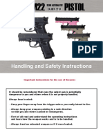 Handling and Safety Instructions: Caliber .22 LR