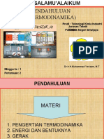 Minggu Ke-1, Pertemuan Ke-2, Termodinamika