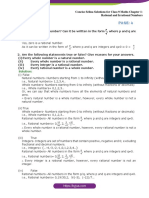 Concise Selina Solutions For Class 9 Maths Chapter 1 Rational and Irrational Numbers PDF