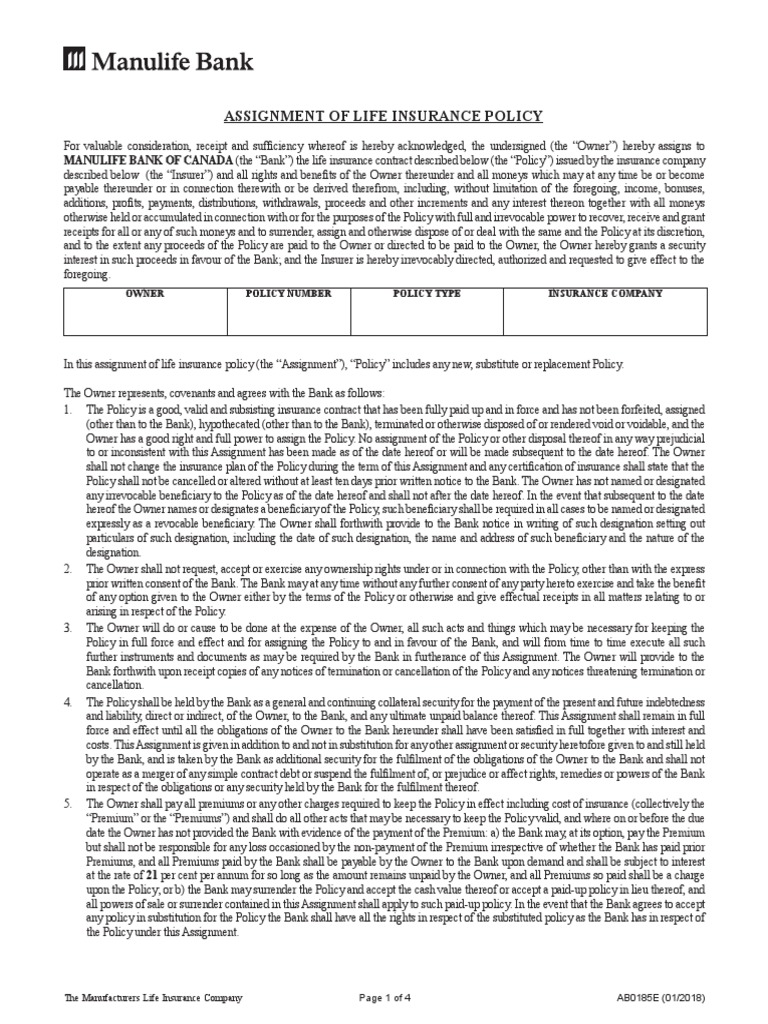 bank-assignment-of-insurance-policy-template-pdf-banks-insurance