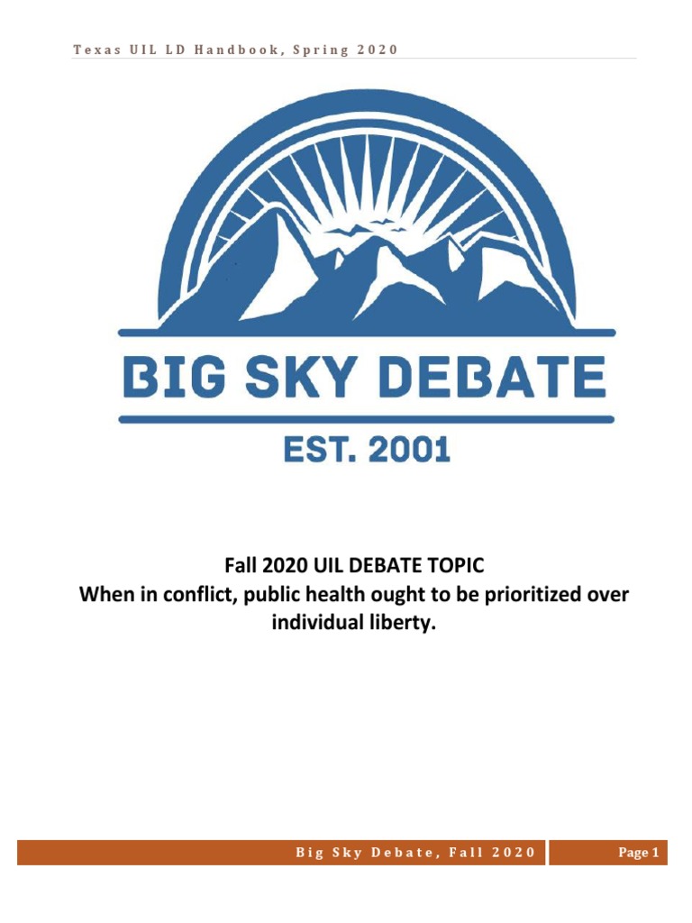 Fall 2020 UIL Public Health Topic HandbooK PDF | PDF | Public Health ...