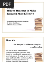 Hidden Treasures To Make Research More Effective: OPAC Hunt