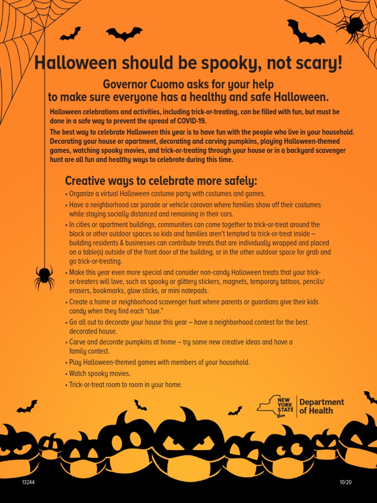 Halloween should be spooky not scary pdf trick or treating