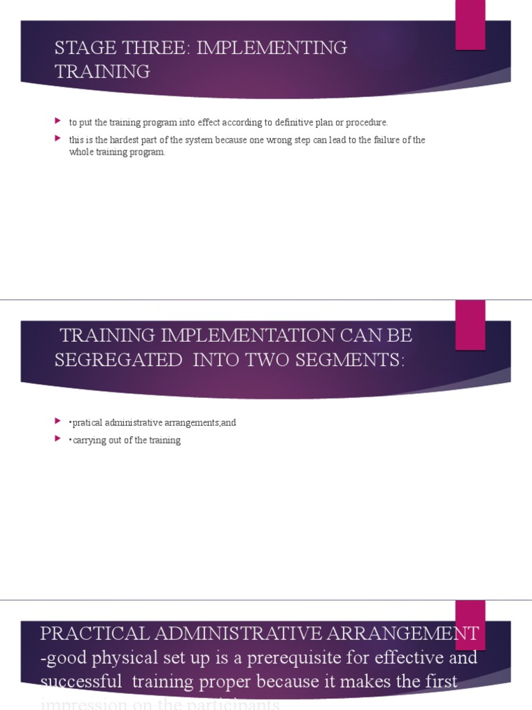 Training Program Implementation Guide | PDF | Business | Self-Improvement