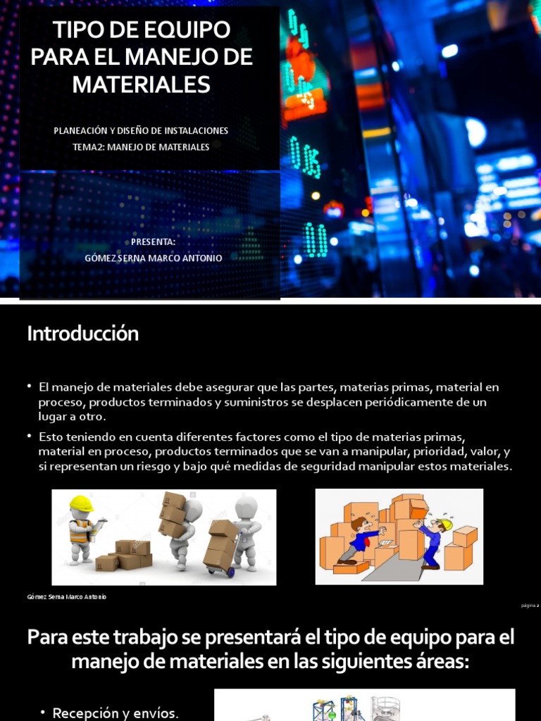 Equipo para Manejo de Materiales | PDF | Máquina elevadora | Camión