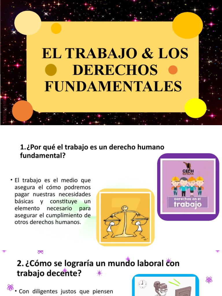 Diapositivas Trabajo y Derechos Fundamentales | PDF | Derecho laboral ...