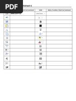 MS Word Icons Worksheet-1: Save (CTRL + S)