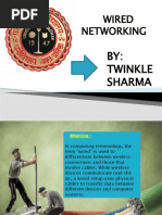 Wired Networking: BY: Twinkle Sharma