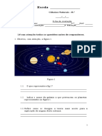 Ciencias Naturais Teste de Ciencias Naturais 7ºano