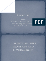 Current Liabilities, Provisions and Contingencies