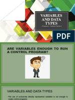 Variables and Data Types