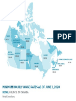 Canadian Minimum Wage Rates by Province 2020