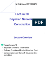 Computer Science CPSC 322: Bayesian Networks: Construction