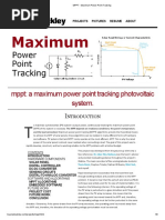 MPPT - Maximum Power Point Tracking