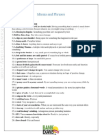 Idioms and Phrases PDF