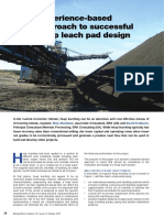 Experience-Based Approach To Successful Heap Leach Pad Design