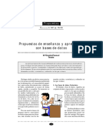 Propuestas de Enseñanza y Aprendizaje Con Bases de Datos