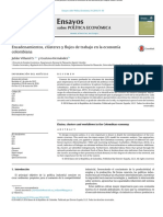 Encadenamientos, clústeres y flujos de trabajo en la economía colombiana