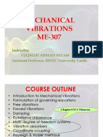 Mechanical Vibrations ME-307: Instructor: Luqman Ahmad Nizam Assistant Professor, HITEC University Taxila