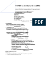 Formulaire Test Folstein PDF