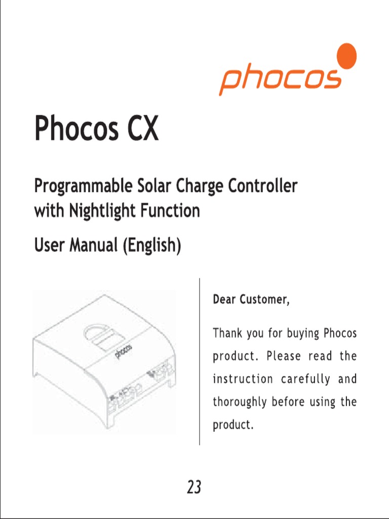 CX Series (10-40A) User Manual | PDF