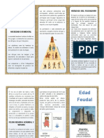 Edad Feudal Folleto