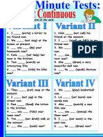 Verb forms fill in document