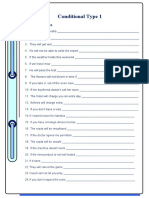 Conditional Type 1: Finish The Sentences