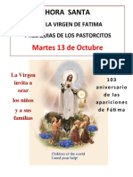 Hora Santa Virgen de Fatima