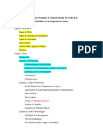 Esquema para Organizar TRABAJO DE GRADO