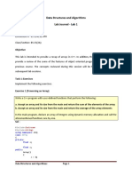 Data Structures and Algorithms Lab Journal - Lab 1