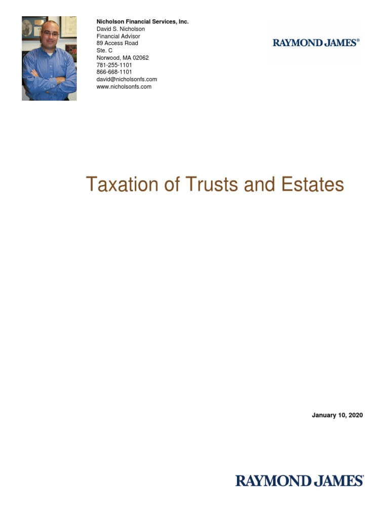 Income Taxation of Trusts and Estates | PDF | Trust Law | Income Tax In ...