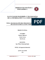 Diagramación Del Proceso para Realizar Matriculación Vehicular PDF