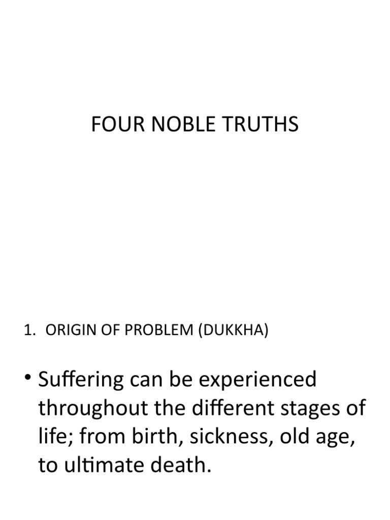 Four Noble Truths, PDF, Noble Eightfold Path