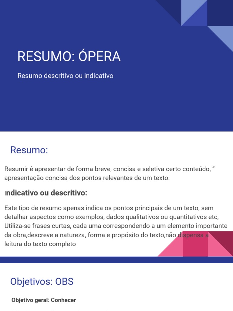 Resumo da ópera | PDF