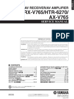 Yamaha Ax-V765 rx-v765 htr-6270 SM (ET) PDF