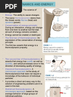 Thermodynamics and Energy