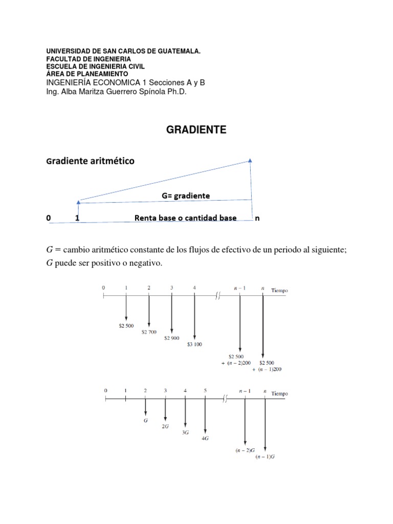 Cálculo de Gradiente Aritmético en Ingeniería | PDF | Ingeniería | Science