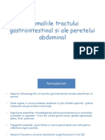 Anomaliile Tractului Gastrointestinal Si Ale Peretelui Abdominal