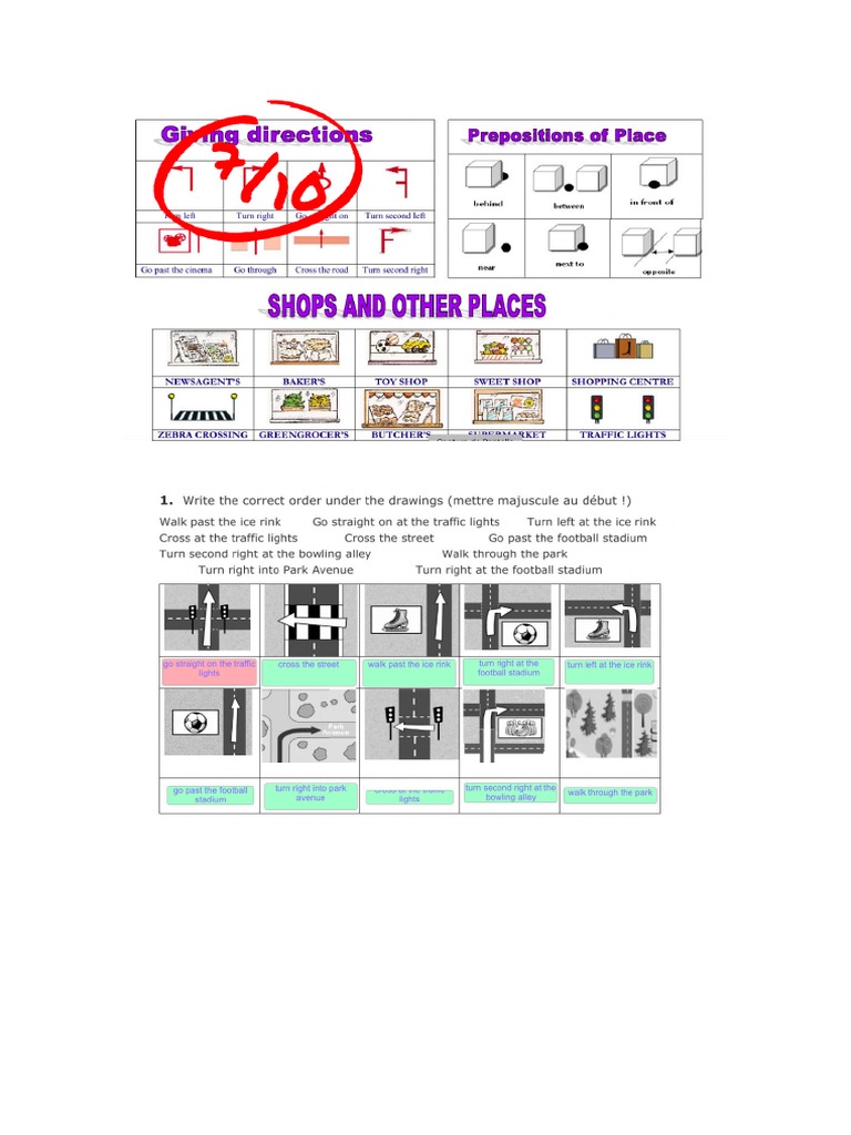 Actividad Link 2 Giving Directions | PDF